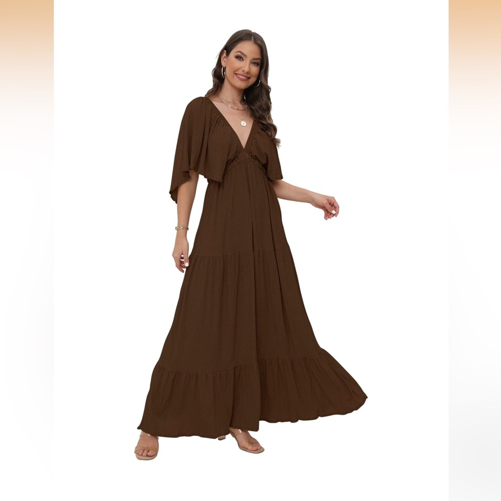 Boho Maxi Dress Size Large NWOT